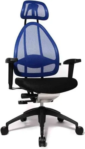 Topstar Open Art 2010 Ergonomischer Bürostuhl - Bürostuhl mit höhenverstellbaren Armlehnen, Rückenlehne und Kopfstütze für optimalen Sitzkomfort und Unterstützung während langer Arbeitsstunden.