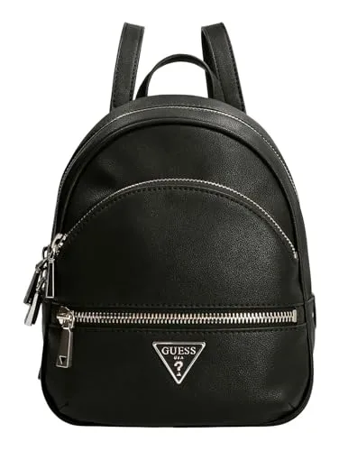 Guess Rucksack Backpack schwarz - Stylischer Rucksack aus 100% Polyurethan, ideal für den Alltag mit verstellbarem Schultertragegurt und praktischem Tragegriff.