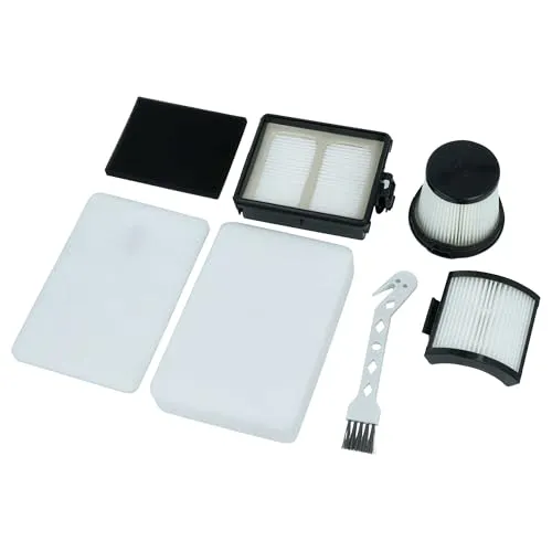 vhbw 5-tlg. Filter + Pinsel Set kompatibel mit Shark Detect Pro Systeme IW1611, IW3611 Staubsauger