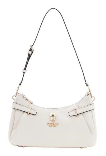 Guess Schultertasche Yesba Shoulder Bag - Elegante GUESS Schultertasche in Cremeweiß mit verstellbarem Henkel für individuellen Tragekomfort. Geräumiges Hauptfach mit mehreren Fächern für optimale Organisation. Perfekt für jeden Anlass!