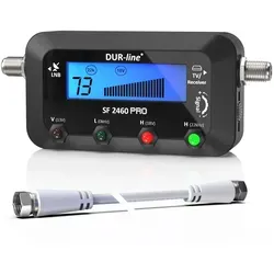 DUR-line SF 2460 Pro, Digital Satfinder, präzises Messgerät zum Ausrichten