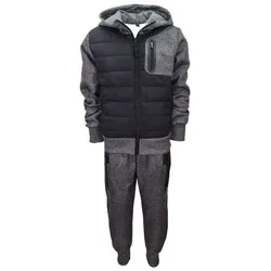 Fashion Boy Jogginganzug Sweatanzug Jogginganzug Freizeitanzug warm gefüttert JF6e grau 140/146