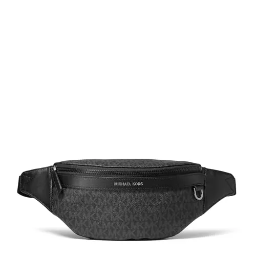 Michael Kors Greyson Gürteltasche schwarz 33S0LGYC1B-001 - Elegante Handtasche aus hochwertigem Canvas, perfekt für stilbewusste Frauen, die auch unterwegs ihre Essentials praktisch verstauen möchten.