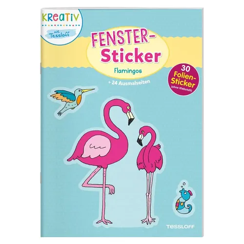 Tessloff Fenster-Sticker. Flamingos