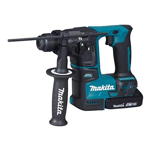 Makita DHR171RAJ - Akku-Bohrhammer für SDS-PLUS 18 V, 2 Akkus + Ladegerät im MAKPAC, kompakte Bauform und geringe Vibrationen