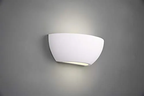 lightling Wandlampe Romy - Moderne Gipslampe in Weiß - Wandleuchten für stilvolle Akzente. Die anpassbare Gipslampe kann in jeder Farbe gestrichen werden und ist ideal für Schlafzimmer, Wohnzimmer oder Flur.
