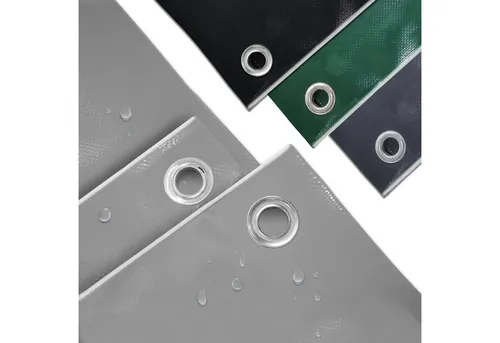 VENDOMNIA Schutzplane Abdeckplane mit Ösen - 1000D PVC, 650g/m2 - Abdeckplanen für LKW, Autos und Gartenmöbel, wasserdicht, UV-beständig und extrem strapazierfähig. Verfügbar in 8 Größen und 4 Farben, ideal für alle Wetterbedingungen.