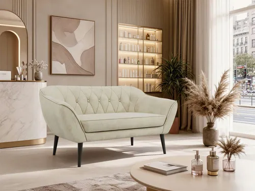 MKS MÖBEL Sofa PIRS, 2-Sitzer mit Steppung im Scandi-Design von MKS MÖBEL