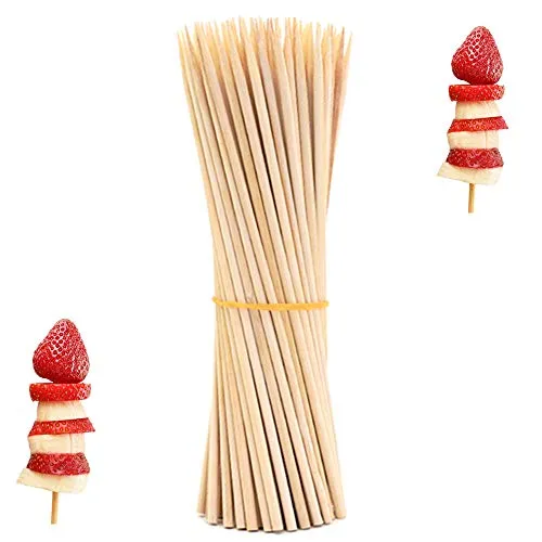 oujilet 50 Stück Holzstäbchen zum Basteln, 15 cm Holzstäbe Holzstäbchen für Bastelarbeiten, Bastelstäbe für Kunst und Handwerks Projekte