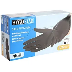 Nitrilhandschuhe Safe Premium puderfrei schwarz 10/XL 24cm