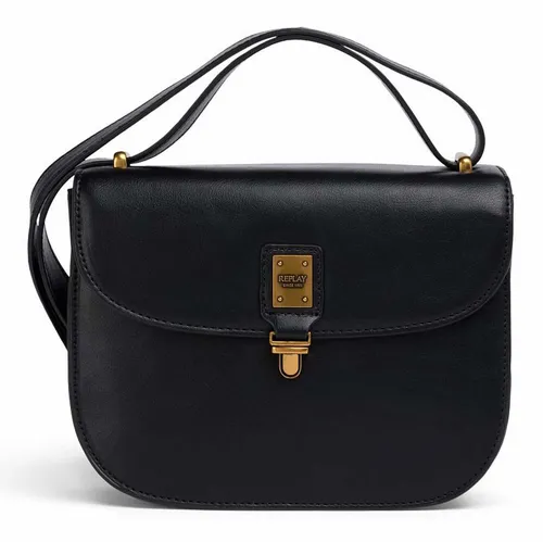 Replay Schultertasche Shoulder Bag Schwarz – Stylisch & Praktisch - Elegante Schultertasche aus 100% Polyurethan, mit verstellbarem, abnehmbarem Schulterriemen. Ideal für den täglichen Gebrauch, bietet ausreichend Platz für Ihre Essentials.
