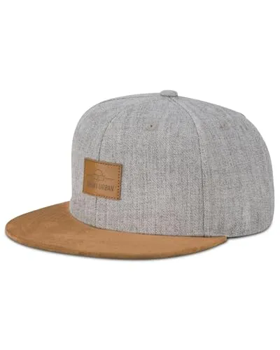 Johnny Urban Dean Cap für Herren & Damen - Stylische Snapback Kappe in Grau - Baseball Cap für Herren mit hochwertiger Verarbeitung und individuellem Tragekomfort durch größenverstellbaren Snapback-Verschluss und feuchtigkeitabsorbierendem Schweißband.