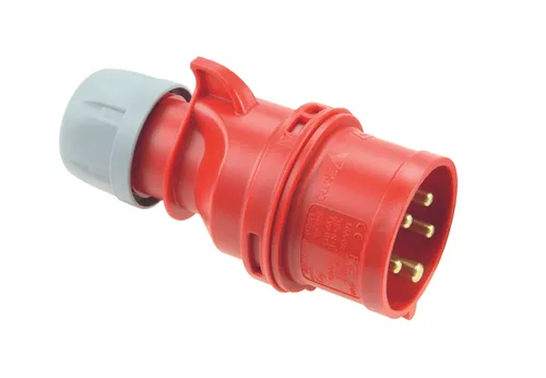 CEE Drehstromstecker Stecker Shark 400V 32A IP44 PCE 025-6
