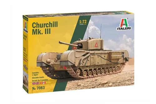 ITALERI - Churchill Mk. III Panzer zum Zusammenbauen und Lackieren - 1/72 - I...