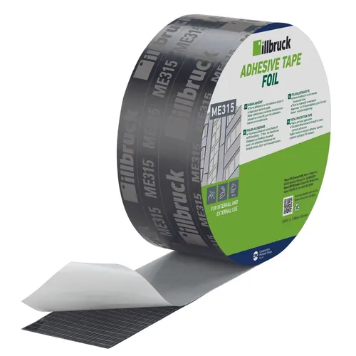 ME 315 Klebeband F 60mm x 25m - Klebeprodukte für dauerhafte, wind- und luftdichte Verklebungen. Ideal für Dampfbremsen und Unterdeckbahnen - hoch UV-beständig und bis zu 12 Monate freibewitterbar.