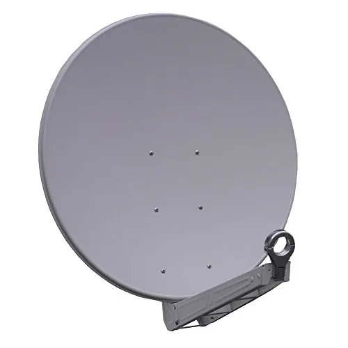 Gibertini OP 75 SE - Alu-Antenne in Weiß - SAT-Antenne mit hochwertigem Aluminium und exzellenter Signalqualität für optimalen Empfang.