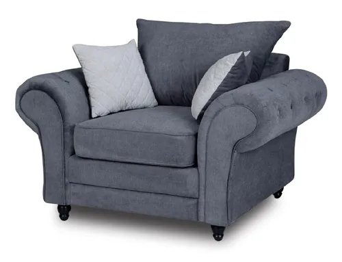 Fernsehe Sessel Einsitzer Chesterfield Couch Sofa Polster Möbel Samt