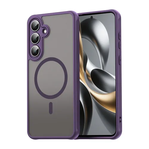Matte Case Magsafe für Samsung Galaxy S25 FE Schutzhülle Passgenau Lila