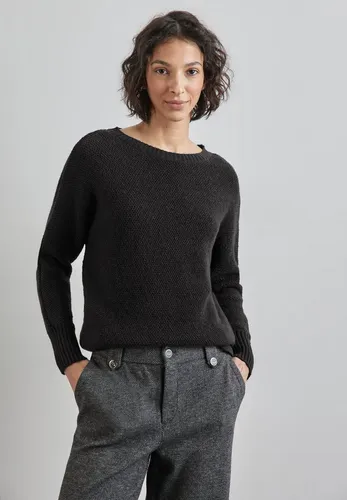 STREET ONE Strickpullover mit Materialmix