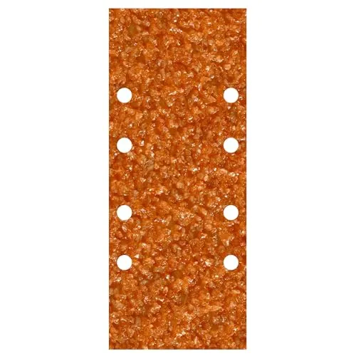 wolfcraft 5 Schleifstreifen gelocht I 1961000 I 93 x 230 mm, Körnung 40 I Robuste Schleifscheiben für Schwingschleifer für Holz oder Metall