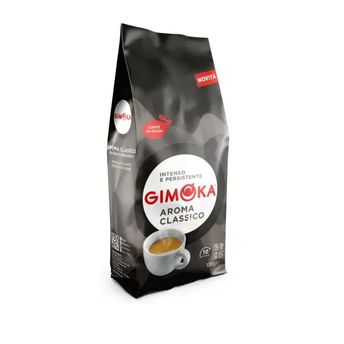 Gimoka Kaffeebohnen 1 kg Classico – Intensität 10 – Hergestellt in Italien
