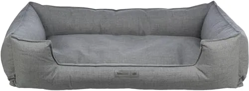 Trixie Talis Hundebett 120 × 80 cm grau - Gemütliches Hundebett mit plüschigem Stoff und gepolsterten Seiten für ultimativen Komfort. Maschinenwaschbar und rutschfest – der perfekte Rückzugsort für Ihren vierbeinigen Freund.