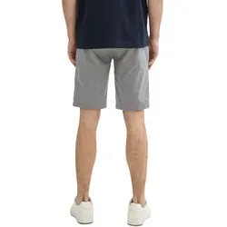 TOM TAILOR Slim Chino Shorts mit Gürtel, Navy Triangle Print, Größe 38 - Herren-Shorts im Slim Fit mit Gürtelschlaufen und seitlichen Taschen. Aus strapazierfähigem Dobby Stoff mit Stretch-Anteil für optimale Bewegungsfreiheit.