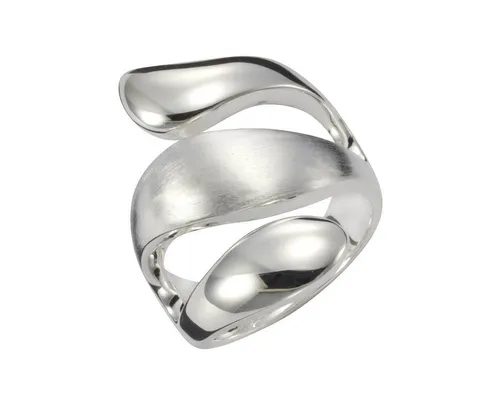 Vivance Fingerring 925 Silber rhodiniert glanz matt in weiß von Vivance