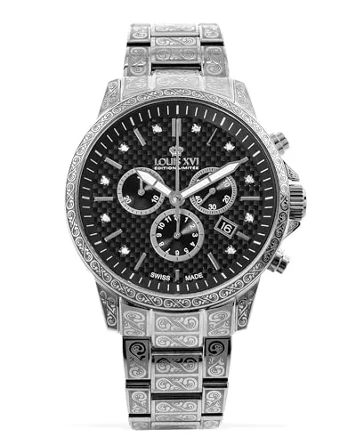 LOUIS XVI LXVI893 Palais Royale Chronograph Herrenuhr 43mm in silber von LOUIS XVI