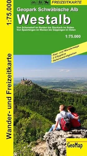 Westalb Geopark Schwäbische Alb Rad- und Freizeitkarte: 1:75.000 (Geo Map)