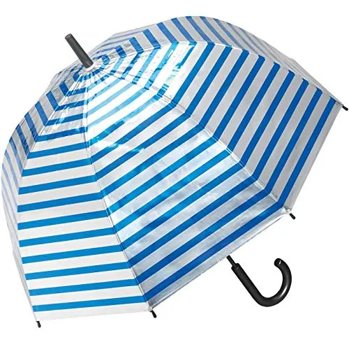 Glockenschirm Automatik Metallic Stripes - Blau