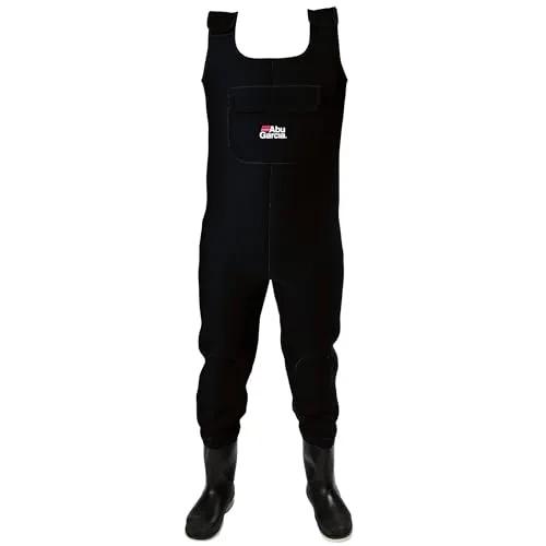 Abu Garcia Neopren-Angelwathose S 40/41 - Wasserdichte Neopren-Wathose mit integrierten Stiefeln und Filzsohlen für besten Grip. Ideal für kaltes Wasser, bietet hervorragende Isolierung und langlebigen Komfort bei Outdoor-Aktivitäten.