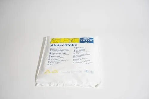 A.S. Création Abdeckfolie transparente Staubschutzfolie Allzweck-Folie Malerplane - Malerfolie für Renovierung und Umzug - transparent - 4,00 m x 5,00 m - 902314