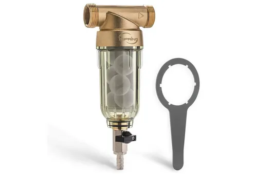 iSpring Wasserfilter WSP50SL Rückspülbarer Sedimentfilter, 50 μm, G1