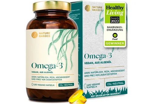 Nature Basics ® Omega 3 Algenöl Vegan Kapseln von Nature Basics