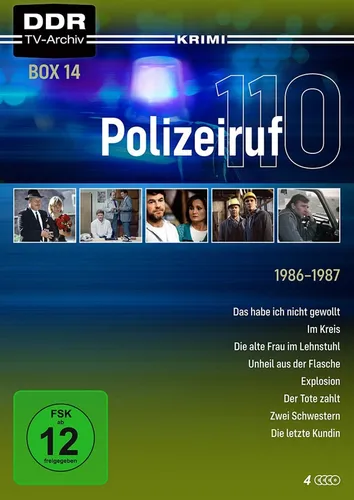Polizeiruf 110 | DDR TV-Archiv Box 14 | 1986-1987 - DVD-Box mit den besten Episoden des Klassikers Polizeiruf 110, unter der Regie von Peter Hagen. Ein Muss für Krimi-Fans und Liebhaber der DDR-Fernsehgeschichte.