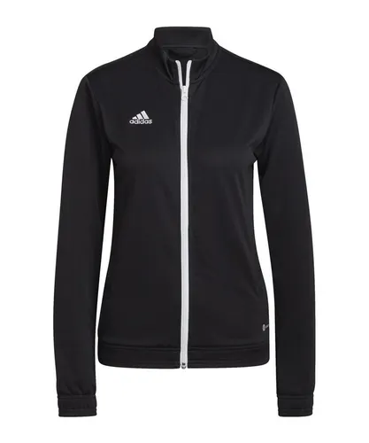 adidas Damen Entrada 22 Track Jacket - Schicke Sportjacke in Schwarz, XXS - Trainingsbekleidung mit feuchtigkeitsabsorbierender AEROREADY Technologie für optimalen Komfort und Bewegungsfreiheit beim Training.