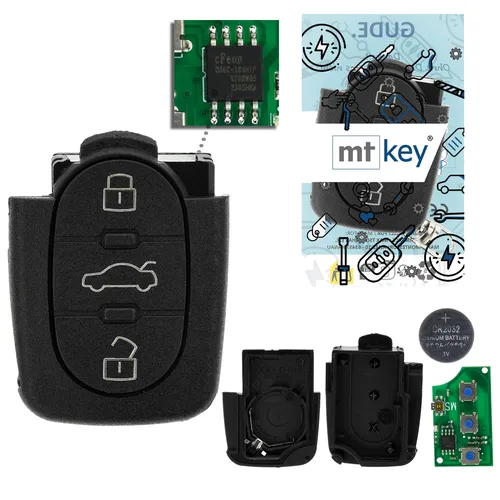 Funk Schlüssel Sender für VW BORA 1J GOLF IV POLO 9N PASSAT B5 434MHZ 1J0959753B