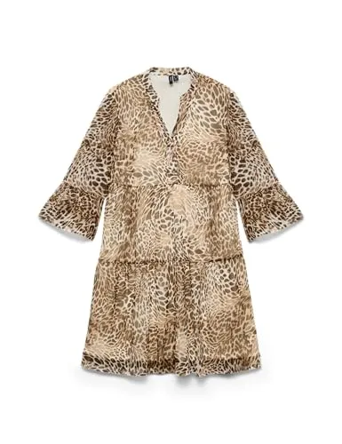 VERO MODA Vmsmilla 3/4 Short Dress WVN Ga von VERO MODA