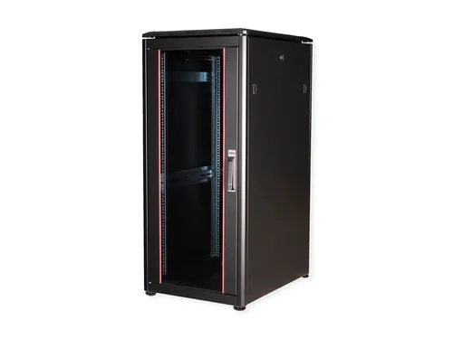 Roline Pro Netzwerkschrank mit Glastür 600 x 800 mm - Sonstiges Kabelzubehör, eleganter Schrank mit Glastür für optimale Sicht auf die Technik und Platz für bis zu 26U, ideal für moderne Büros.