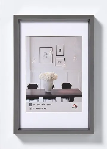 Walther Bilderrahmen Kunststoffrahmen Steel Style ES050D 40x50cm stahl