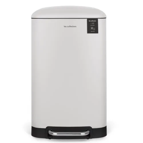 Les Collectors Küchen-Tretabfalleimer Edelstahl Nr. 828 - 40L - Gesellschaftsspiele - Eleganter Edelstahl-Tretabfalleimer mit 40L Fassungsvermögen, geräuschlosem Deckelverschluss und herausnehmbarem Inneneimer für einfache Reinigung und optimale Hygiene.