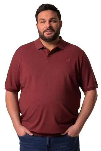 Men Plus Herren Poloshirt Übergrößen L-8XL Bauchfit Kupfer Braun