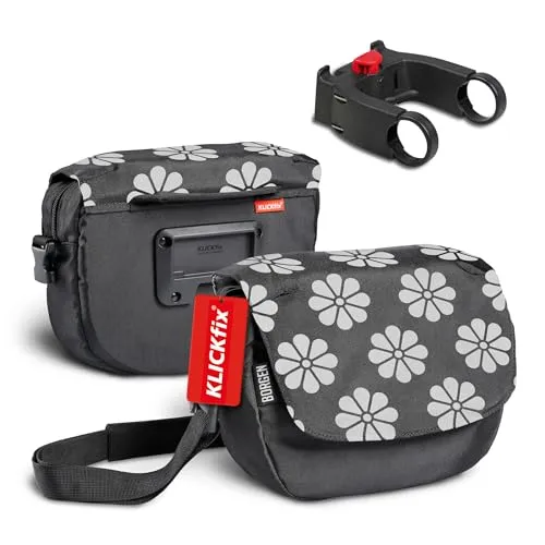 Borgen KLICKfix Lenkertasche Fahrrad - Wasserabweisende und geräumige Fahrrad Lenkertasche 5 L - Fahrradtasche Lenker