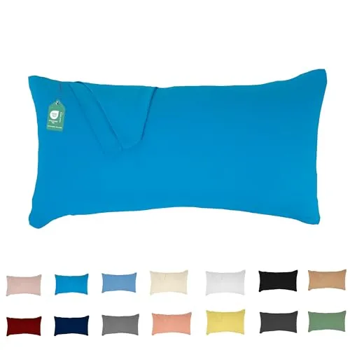 Livessa Kissenbezug 40 x 80 cm - Verdeckter Reißverschluss an der Langen Seite, Kopfkissenbezug aus%100 Baumwolle Jersey Stoff, Ultra weich und atmungsaktiv, Oeko-Tex Zertifiziert