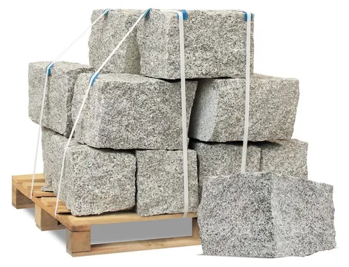 GALAMIO Mauerstein Granit 40*25*25 gebrochen - Robuste Gartenmauer - Mauersteine aus Granit 40 × 25 × 25 für langlebige Gartenmauern und Landschaftsbau. Widerstandsfähig gegen Witterungseinflüsse, ideal für stabile Projekte.