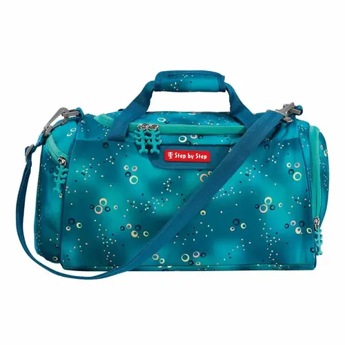 Step by Step Sporttasche „Dog Basty“ – türkis, 13L mit Nasswäschefach - Klassische Sporttaschen mit 13L Volumen und separatem Nasswäschefach für optimale Hygiene. Ideal für Schule und Freizeit, ergonomisch anpassbar mit abnehmbarem Schultergurt.
