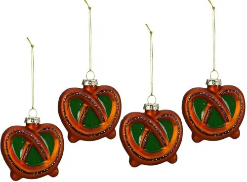 Stück Brezeln Baumanhänger 7,5cm Weihnachtsanhänger Christbaumschmuck Traditionell Dekoration 4
