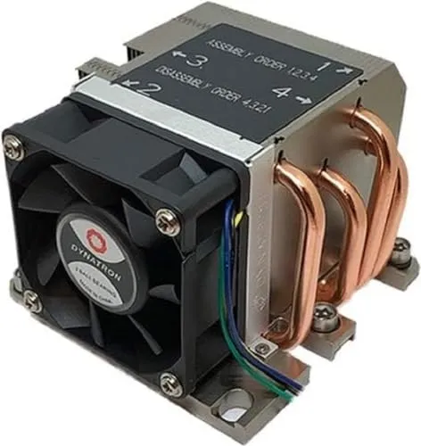 Dynatron B13 Tower CPU-Kühler für Sockel 3647 - Effizienter CPU-Kühler für LGA3647, kombiniert Aluminium und Kupfer für optimale Wärmeableitung und sorgt für stabile Temperaturen in kompakten 2U-Systemen.