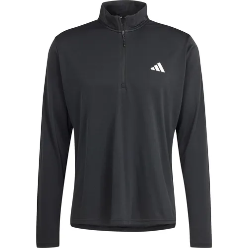 adidas Herren Train Essentials 1/4-Zip Long Sleeve Tee - Fußball-Fanartikel mit atmungsaktivem AEROREADY Material, ideal für volle Bewegungsfreiheit und Feuchtigkeitsabsorption.